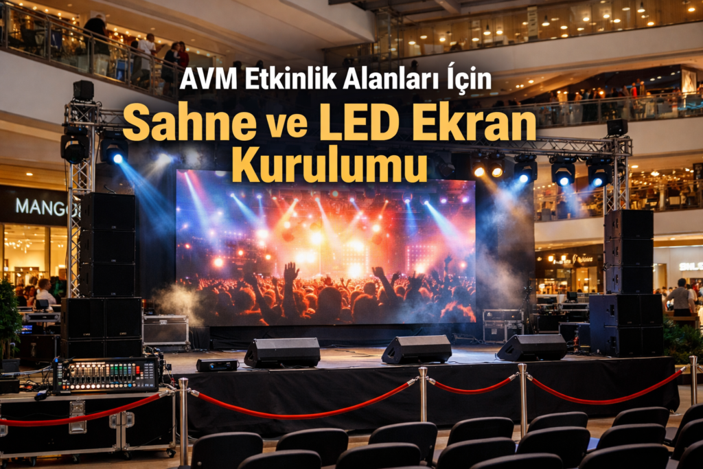 AVM Etkinlik Alanları İçin Sahne ve LED Ekran Kurulumu Nasıl Yapılmalıdır?