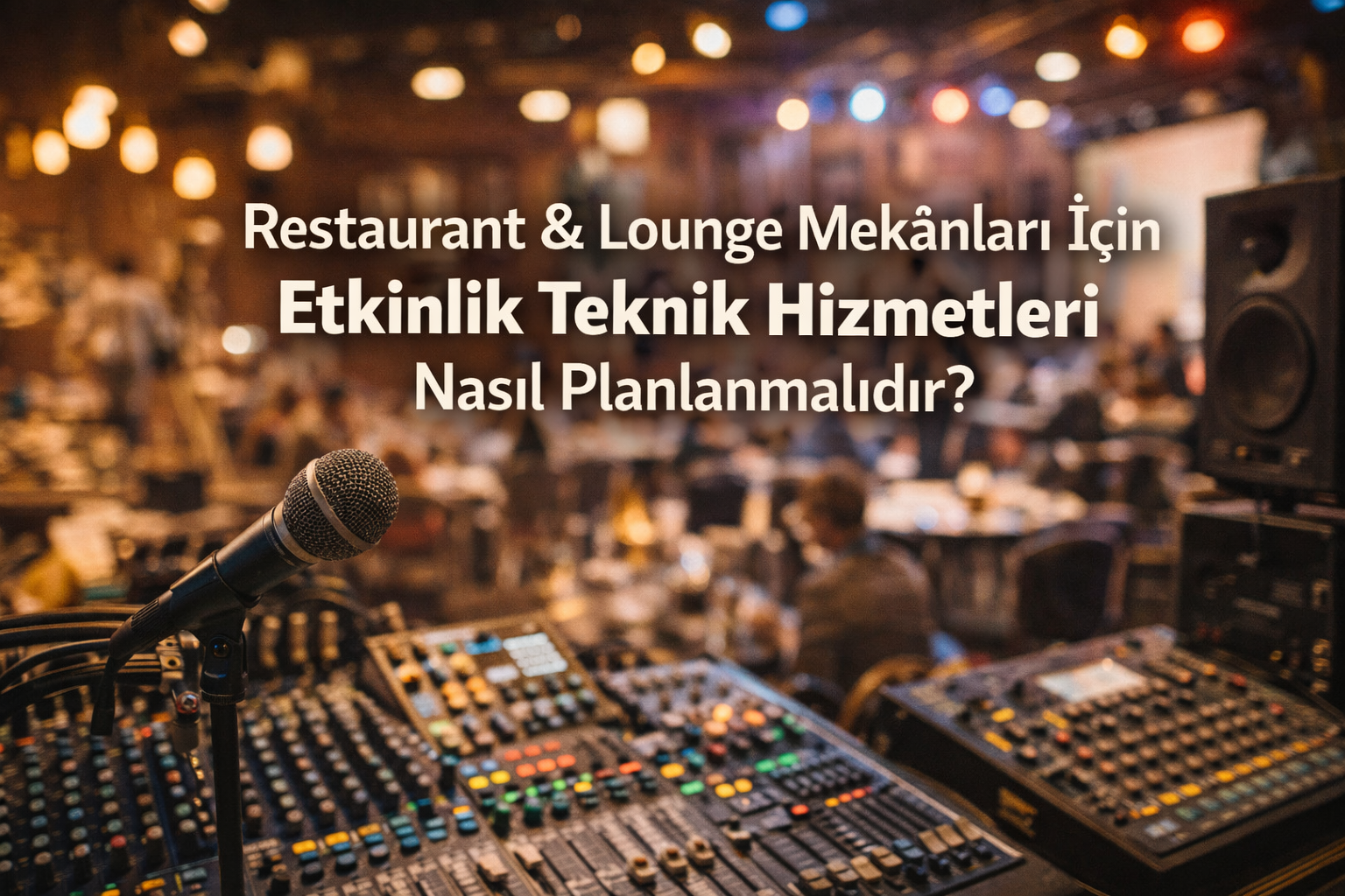 Restaurant & Lounge Mekânları İçin Etkinlik Teknik Hizmetleri Nasıl Planlanmalıdır?